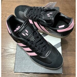 Adidas Samba Messi Black Pink Mens Soccer Lifestyle Shoes Sz 7.5 NWT DB